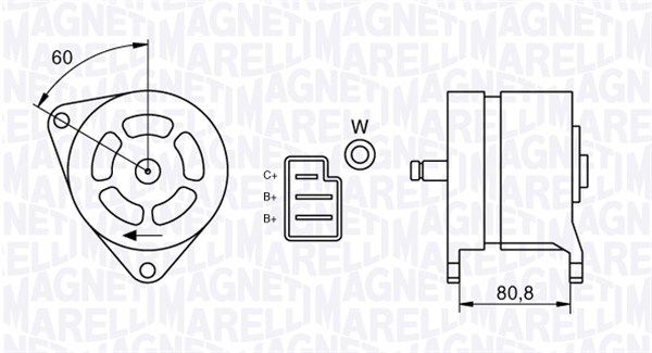 MAGNETI MARELLI Laturi 063324199010